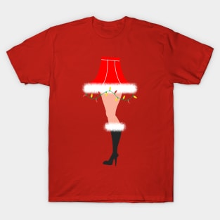Retro Leg Lamp Santa style T-Shirt